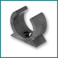 PVC Conduit Spring Clip Black
