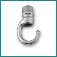 Galvanised Male Hook