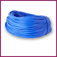 Blue PVC Sleeving Hanks