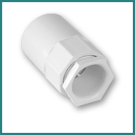 PVC Conduit Coupler White