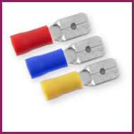 Red Male Spade Crimp Terminal