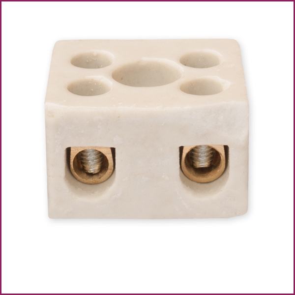 Porcelain 5 Amp 1 Way Strip Connector